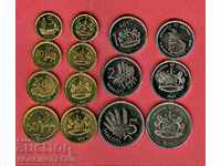LESOTHO EMISSION - all issue 7 coins NEW UNC