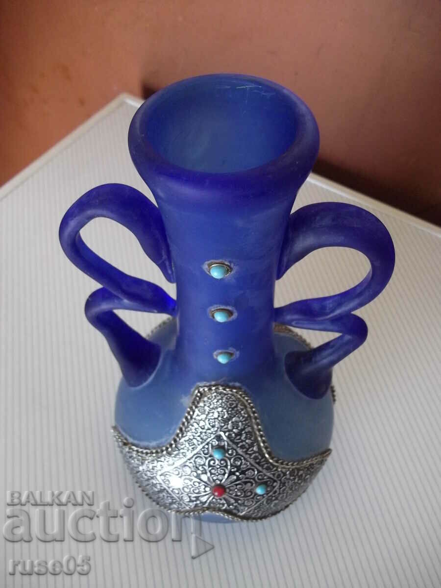 Auction  Vase of glass blue
