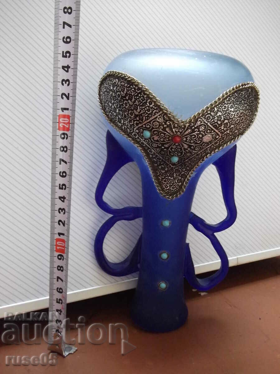 Delivery of Vase of glass blue