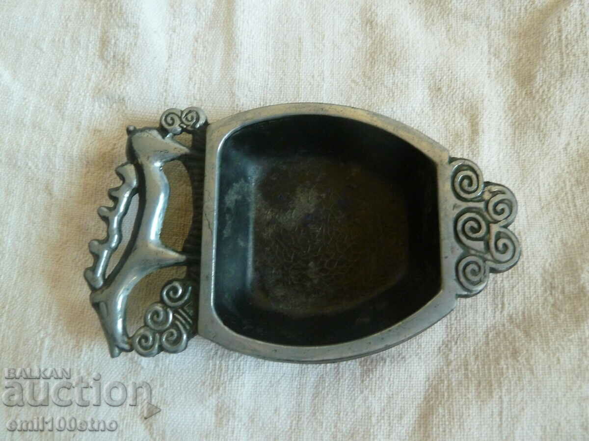 Metal ashtray with Deer USSR