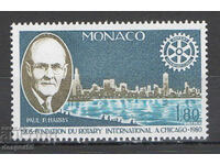 1980. Monaco. 75 de ani de la Rotary International.