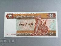 Bancnotă - Myanmar - 50 Kiat UNC | 1994.