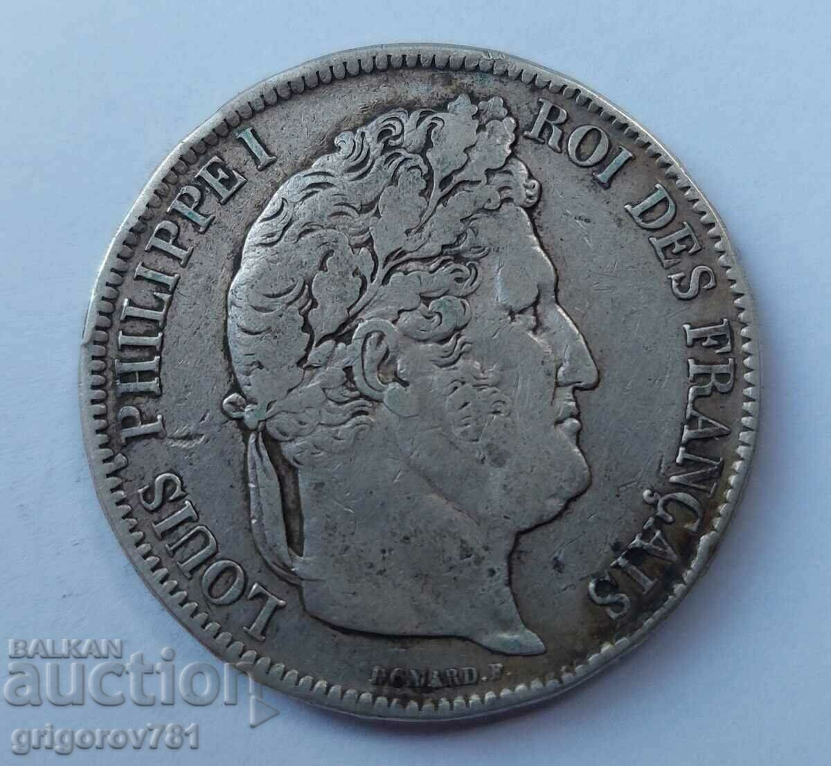 Ασημένιο 5 φράγκα Γαλλία 1841 W - ασημένιο νόμισμα # 43 με τιμή € 34.26 | 67.01 BGN Ασημένιο 5 φράγκα Γαλλία 1841 W - ασημένιο νόμισμα # 43 με τιμή € 34.26 | 67.01 BGN