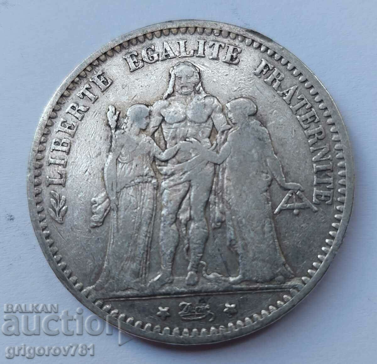 Ασημένιο 5 φράγκα Γαλλία 1874 Κ - ασημένιο νόμισμα # 45 με τιμή € 34.26 | 67.01 BGN