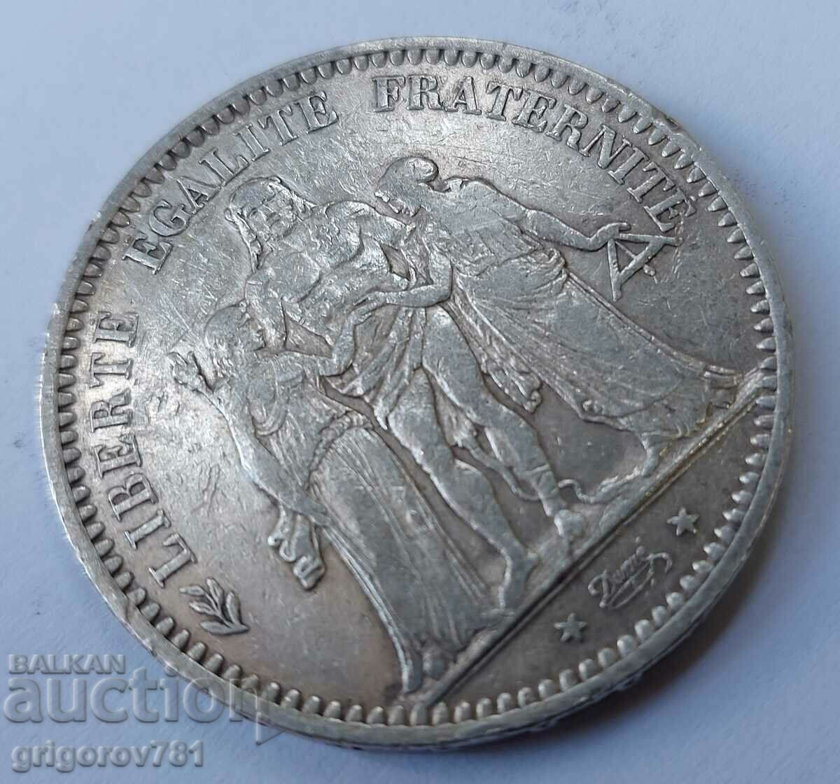 5 franci argint Franța 1873 A - monedă de argint # 46 - 6 5 franci argint Franța 1873 A - monedă de argint # 46 - 6