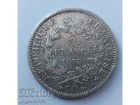5 francs silver France 1873 A - silver coin # 46