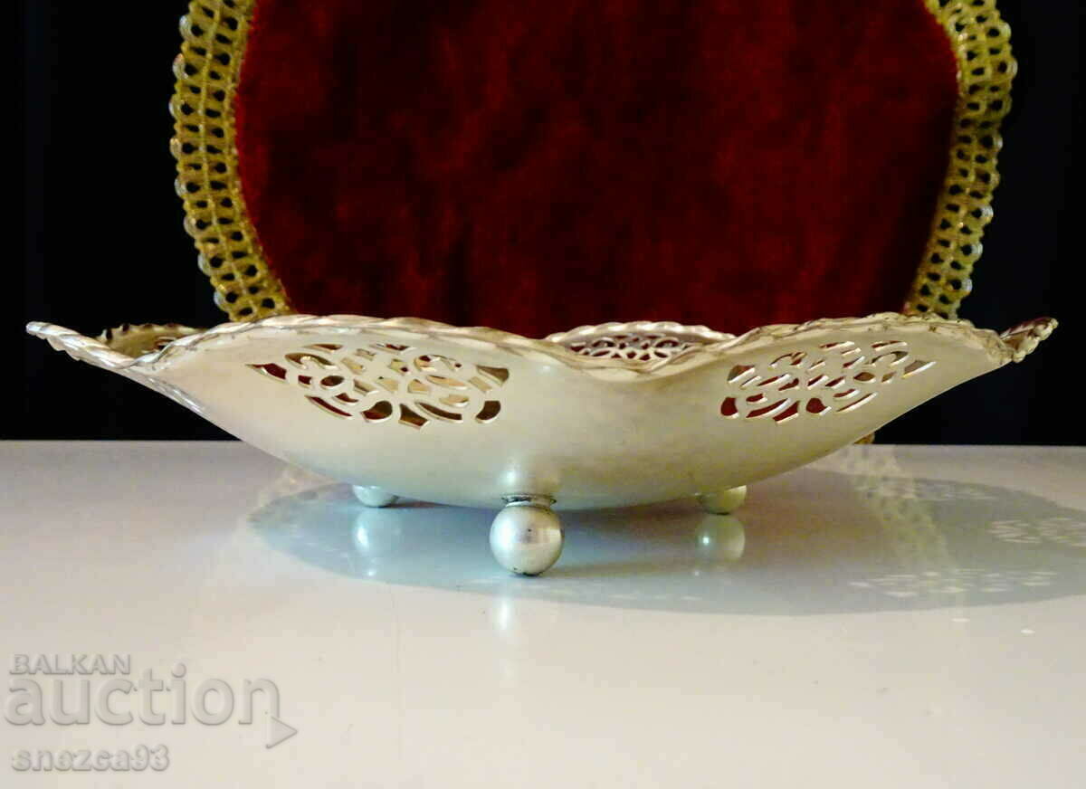 Silver-plated Quist fruit bowl, marked. with price 15.00 BGN | € 7.67 Silver-plated Quist fruit bowl, marked. with price 15.00 BGN | € 7.67