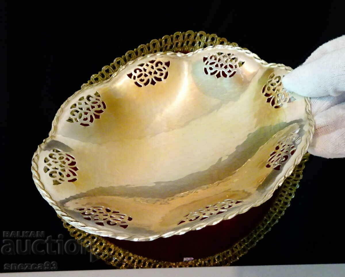 Silver-plated Quist fruit bowl, marked. - 6 Silver-plated Quist fruit bowl, marked. - 6