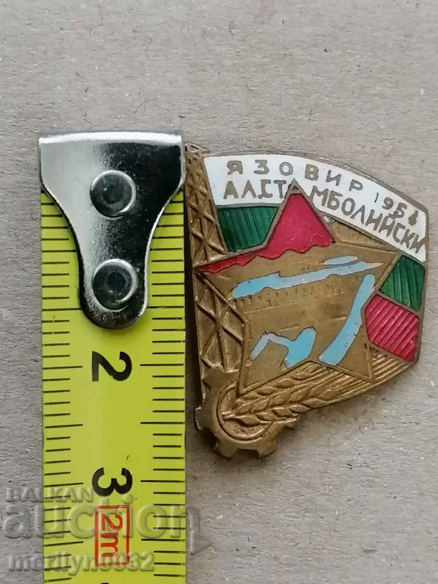 Bulgarian Badge Dam A. Stamboliyski medal badge with price 49.00 BGN | € 25.05 Bulgarian Badge Dam A. Stamboliyski medal badge with price 49.00 BGN | € 25.05