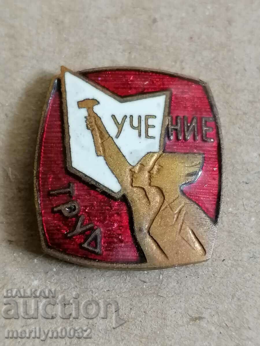 Bulgarian Badge Dam Teaching and Labor Medal Badge - 5