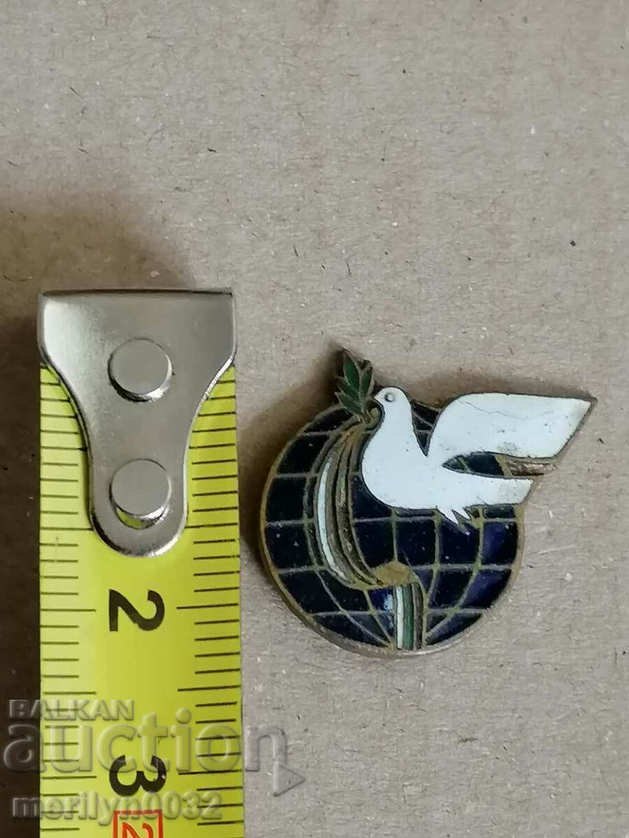 Auction Bulgarian Breastplate For peace on the planet medal badge Auction Bulgarian Breastplate For peace on the planet medal badge