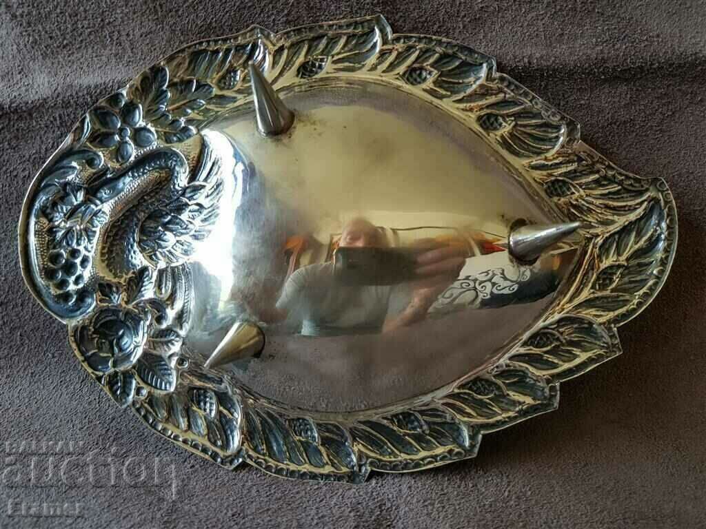 Ασημένιο σφυρήλατο και διπλό σφυρήλατο μπολ λουκούμι κύπελλο - 6 Ασημένιο σφυρήλατο και διπλό σφυρήλατο μπολ λουκούμι κύπελλο - 6