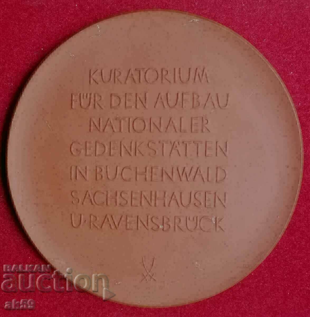 Meissen porcelain plaque - "Ernst Telman" - brown porcelain. with price 195.00 BGN | € 99.70 Meissen porcelain plaque - "Ernst Telman" - brown porcelain. with price 195.00 BGN | € 99.70