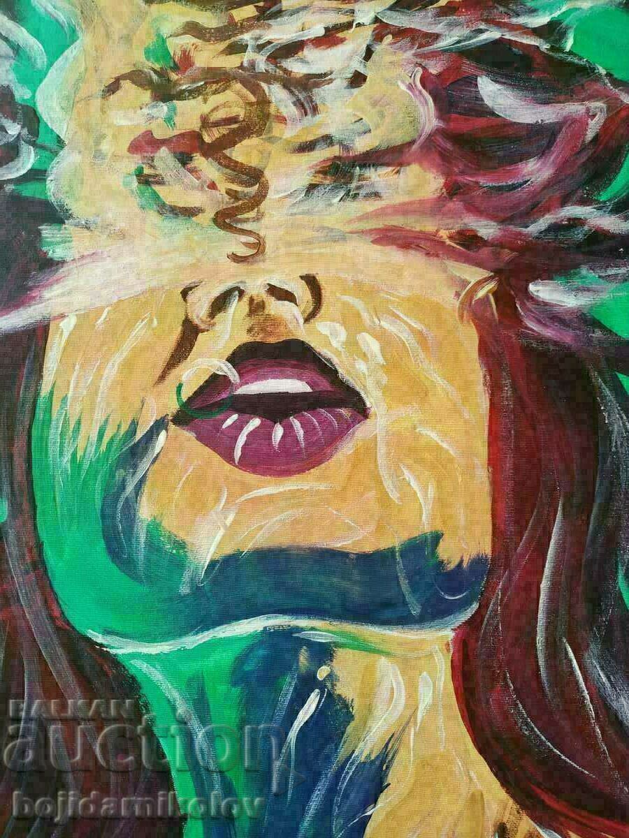 Abstract painted picture 30/40 on canvas with price 89.99 BGN | € 46.01 Abstract painted picture 30/40 on canvas with price 89.99 BGN | € 46.01