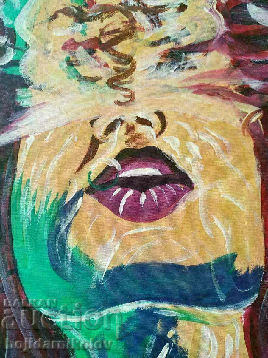 Delivery of Abstract painted picture 30/40 on canvas Delivery of Abstract painted picture 30/40 on canvas