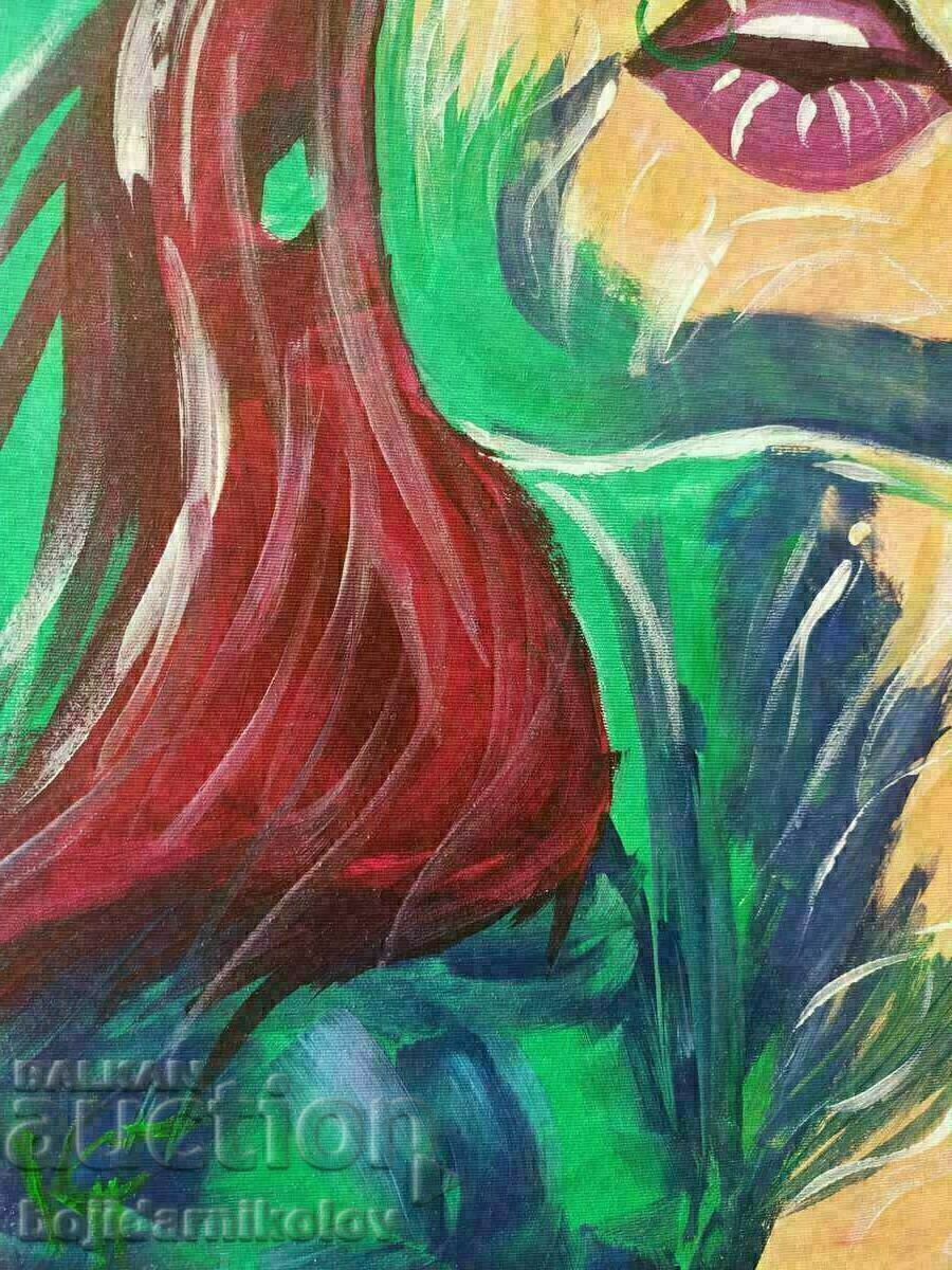 Abstract painted picture 30/40 on canvas - 5 Abstract painted picture 30/40 on canvas - 5