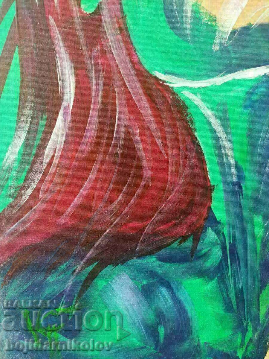 Abstract painted picture 30/40 on canvas - 7 Abstract painted picture 30/40 on canvas - 7