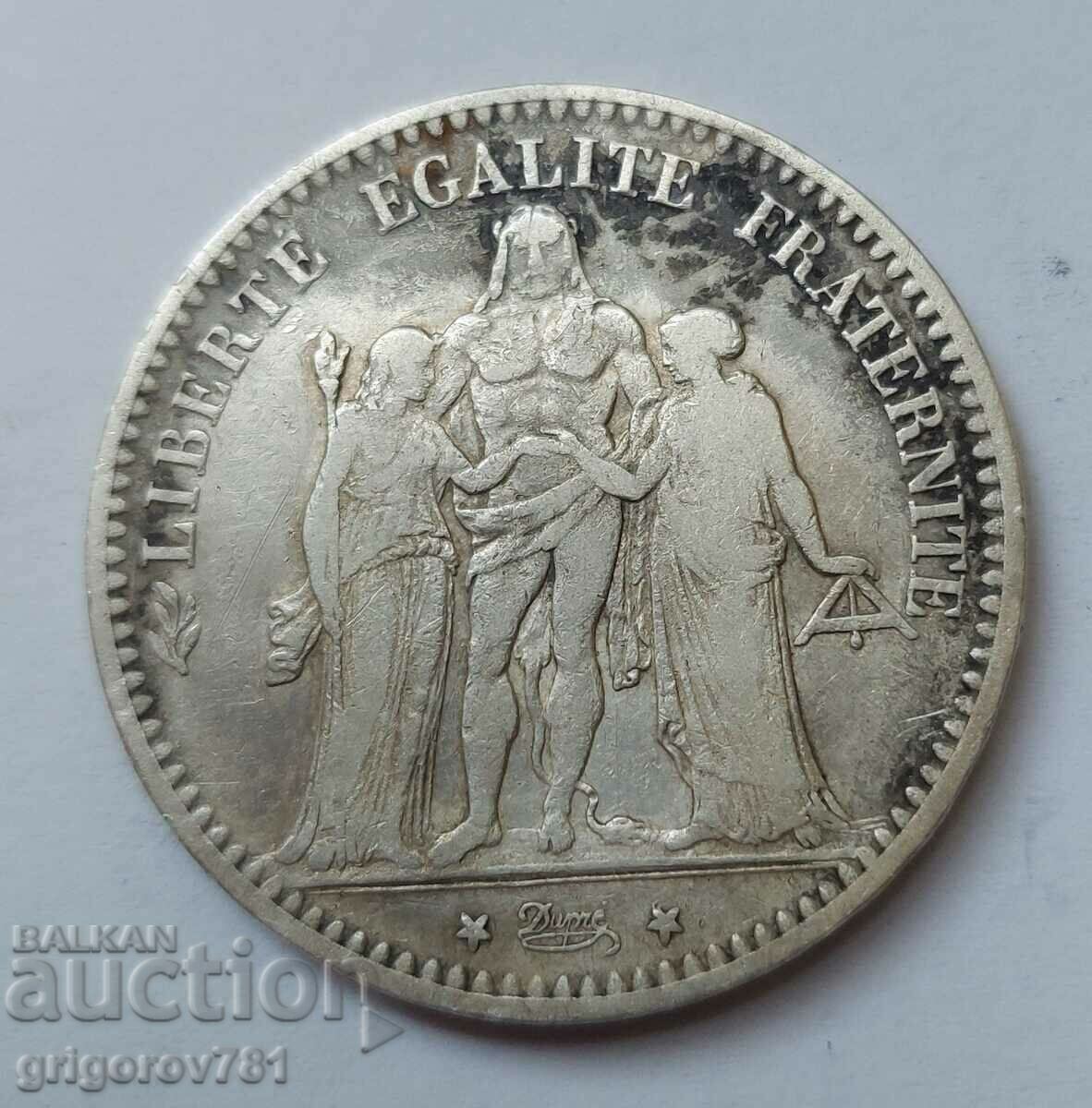 5 franci argint Franța 1874 A - monedă de argint # 49 cu preț € 34.26 | 67.01 BGN