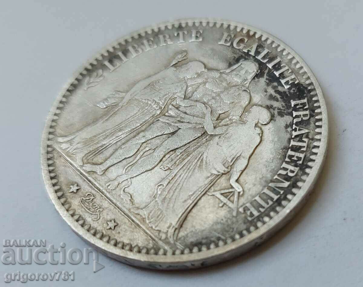 5 franci argint Franța 1874 A - monedă de argint # 49 - 6