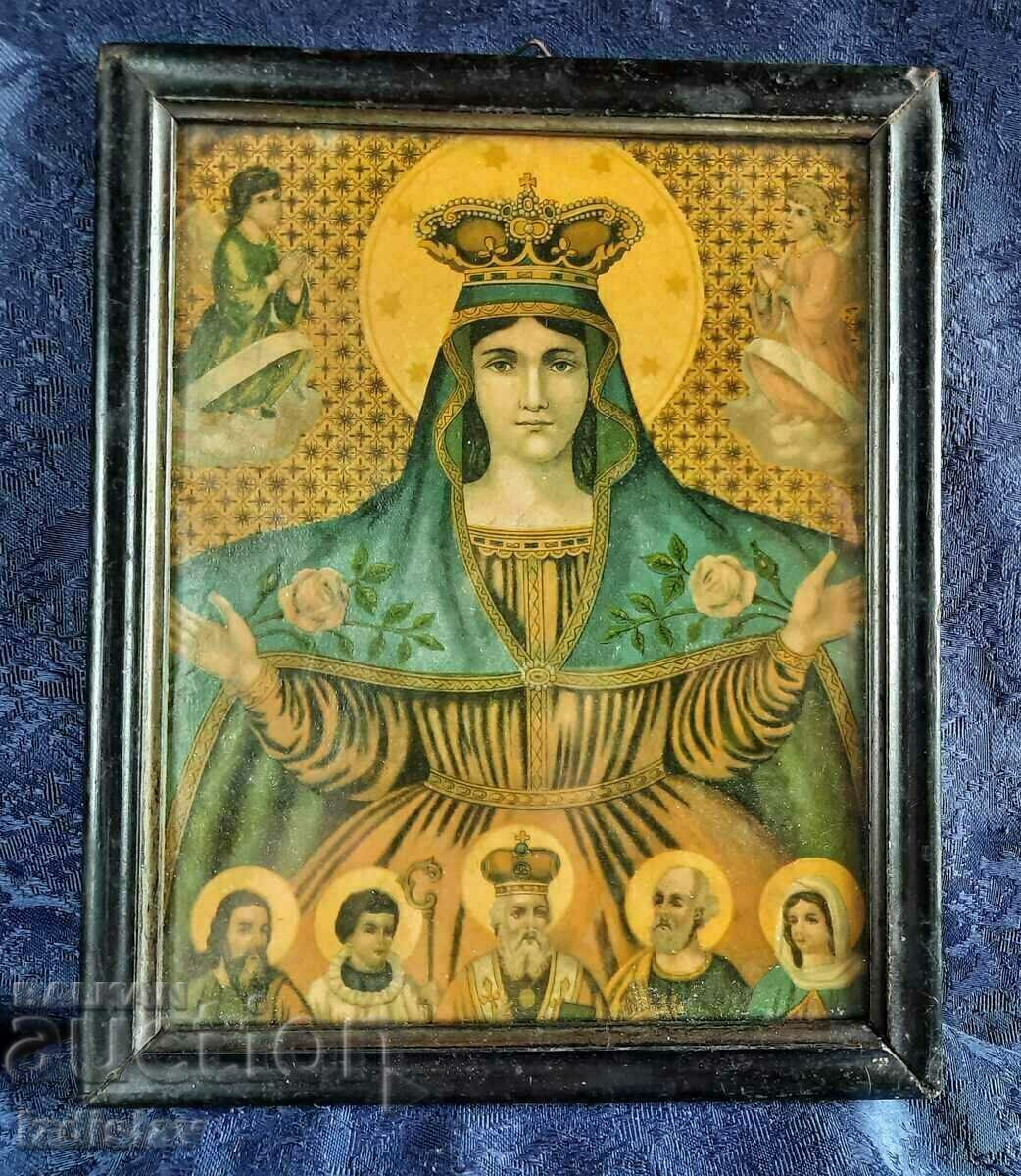 Chromolithography with the Virgin Mary