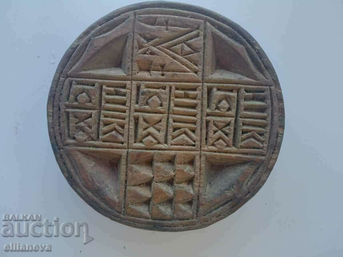 wooden church seal for cakes