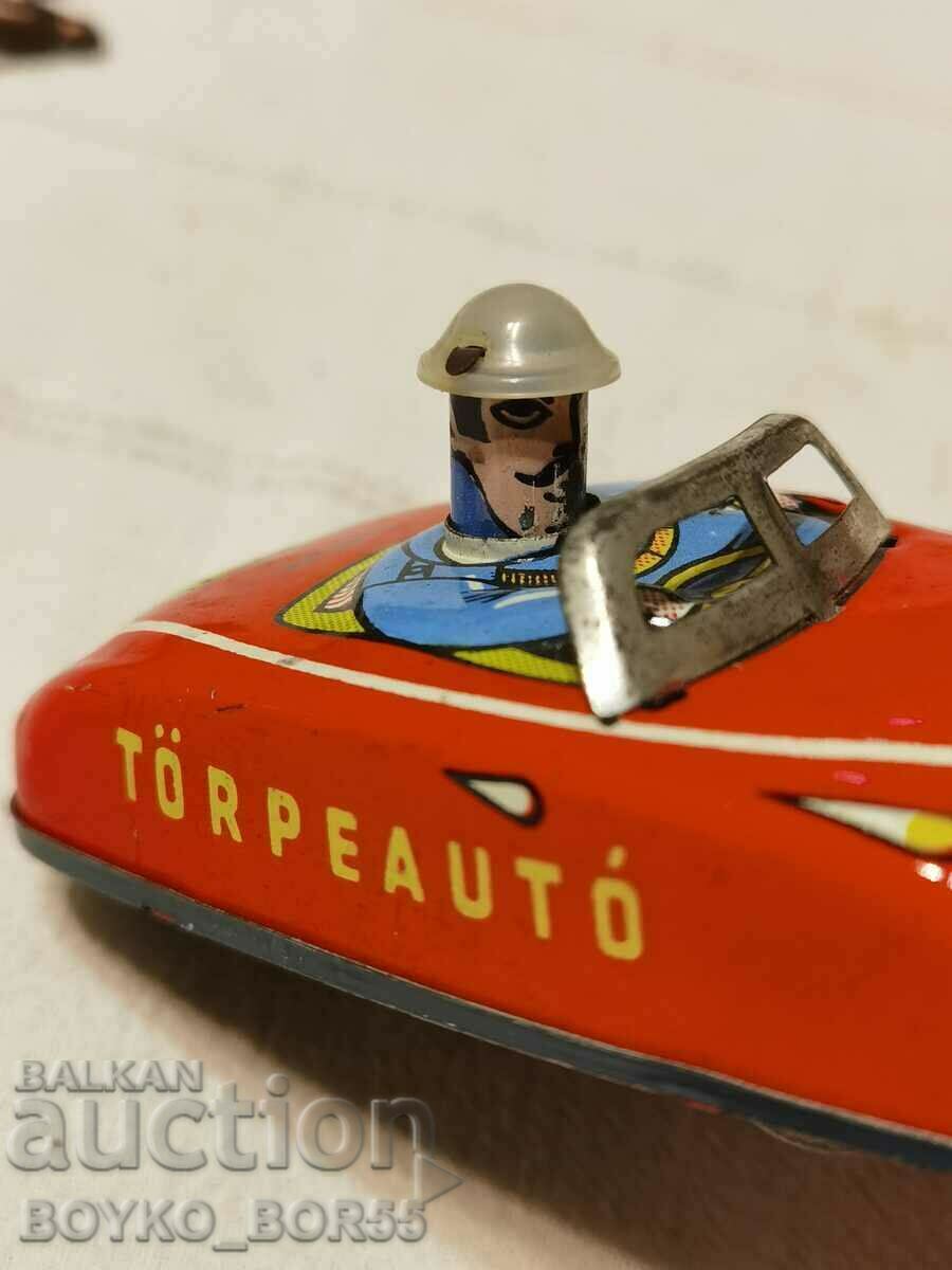 Hungarian Soc Children's Mechanical Trolley Toy 1970s - 5 Hungarian Soc Children's Mechanical Trolley Toy 1970s - 5