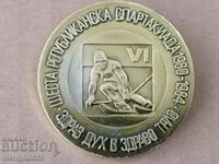 Нагръден знак 6-та Републиканска Спартакиада  медал значка