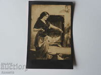 Old card Girl 1918 K 359