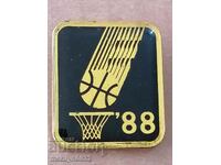 Σήμα μετάλλου Badge Basketball 1988
