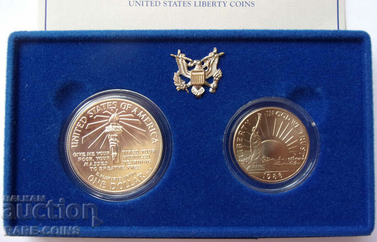 USA Silver Set 1986 με Πιστοποιητικά UNC Rare με τιμή € 58.80 | 115.00 BGN USA Silver Set 1986 με Πιστοποιητικά UNC Rare με τιμή € 58.80 | 115.00 BGN