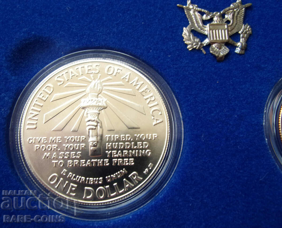 Δημοπρασία USA Silver Set 1986 με Πιστοποιητικά UNC Rare Δημοπρασία USA Silver Set 1986 με Πιστοποιητικά UNC Rare