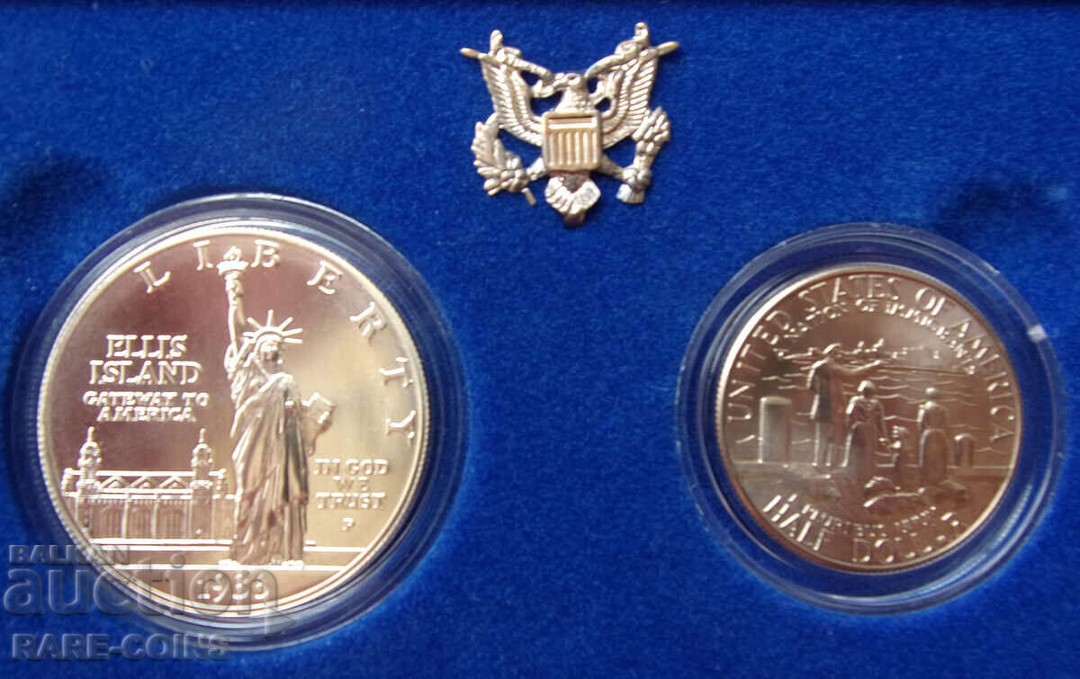 USA Silver Set 1986 με Πιστοποιητικά UNC Rare - 5 USA Silver Set 1986 με Πιστοποιητικά UNC Rare - 5