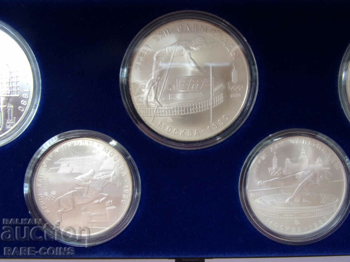 Παράδοση Ασημένιο σετ USSR 3x10 και 2x5 ρούβλια 1978-1980 UNC Rare Παράδοση Ασημένιο σετ USSR 3x10 και 2x5 ρούβλια 1978-1980 UNC Rare