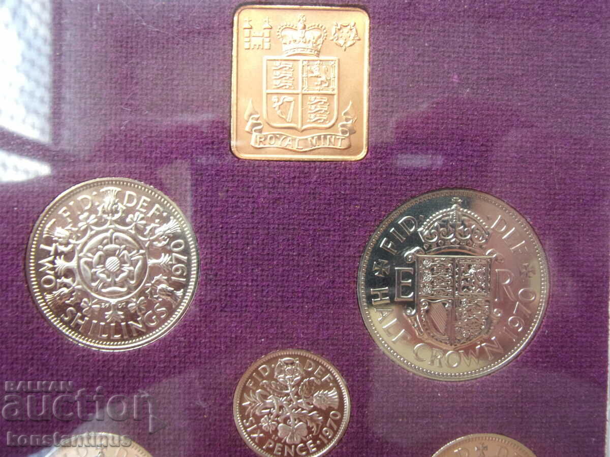 Англия  Сет  1970  UNC  Rare с цена € 23.01 | 45.00 лв.