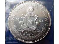 Bermude 1 Krona 1964 UNC Rar
