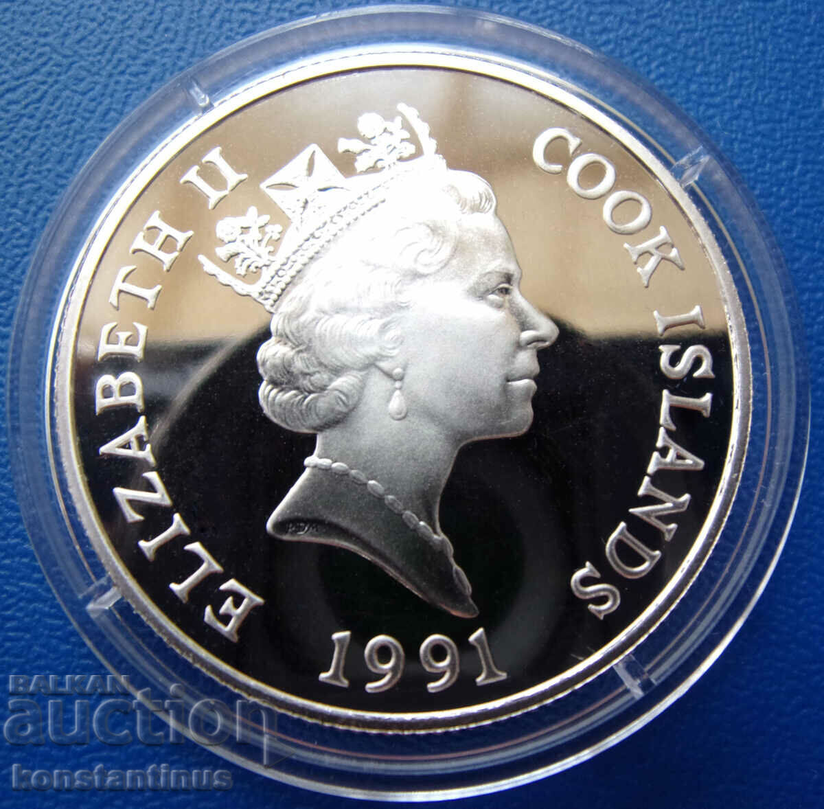 Cook Islands $ 5 1991 UNC PROOF Rare with price € 23.01 | 45.00 BGN