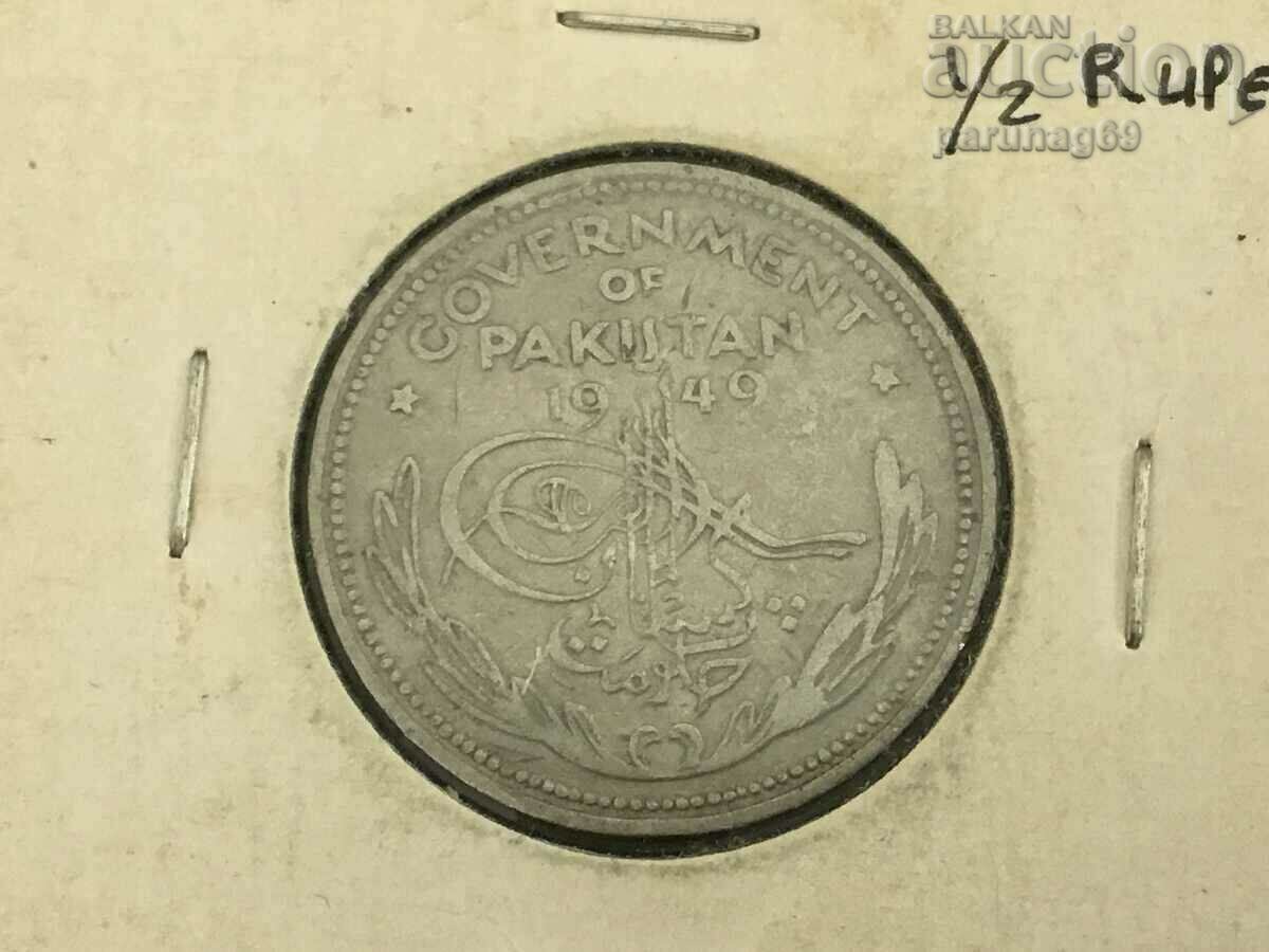 Pakistan 1/2 rupie 1949