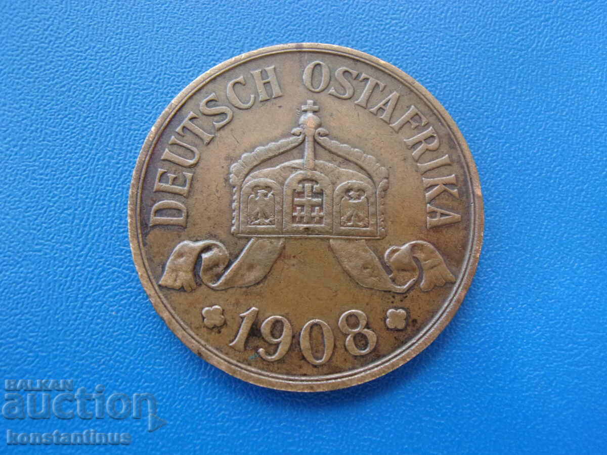 Γερμανική Ανατολική Αφρική 5 heeller 1908 J Very Rare με τιμή € 76.69 | 149.99 BGN