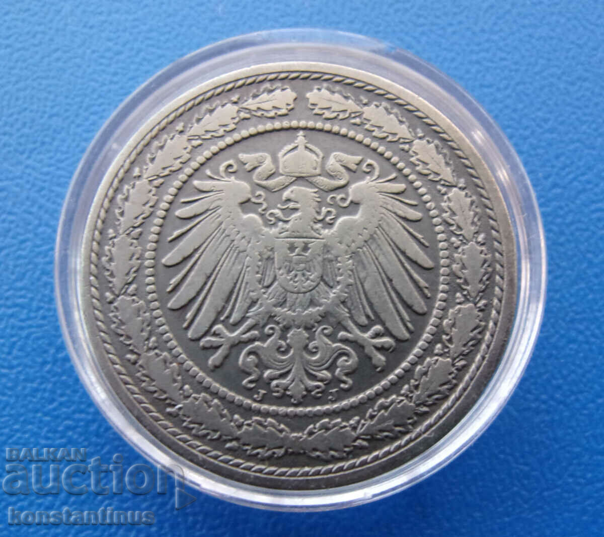 Германия 20 Пфенига  1890J  Rare с цена € 51.13 | 100.00 лв.