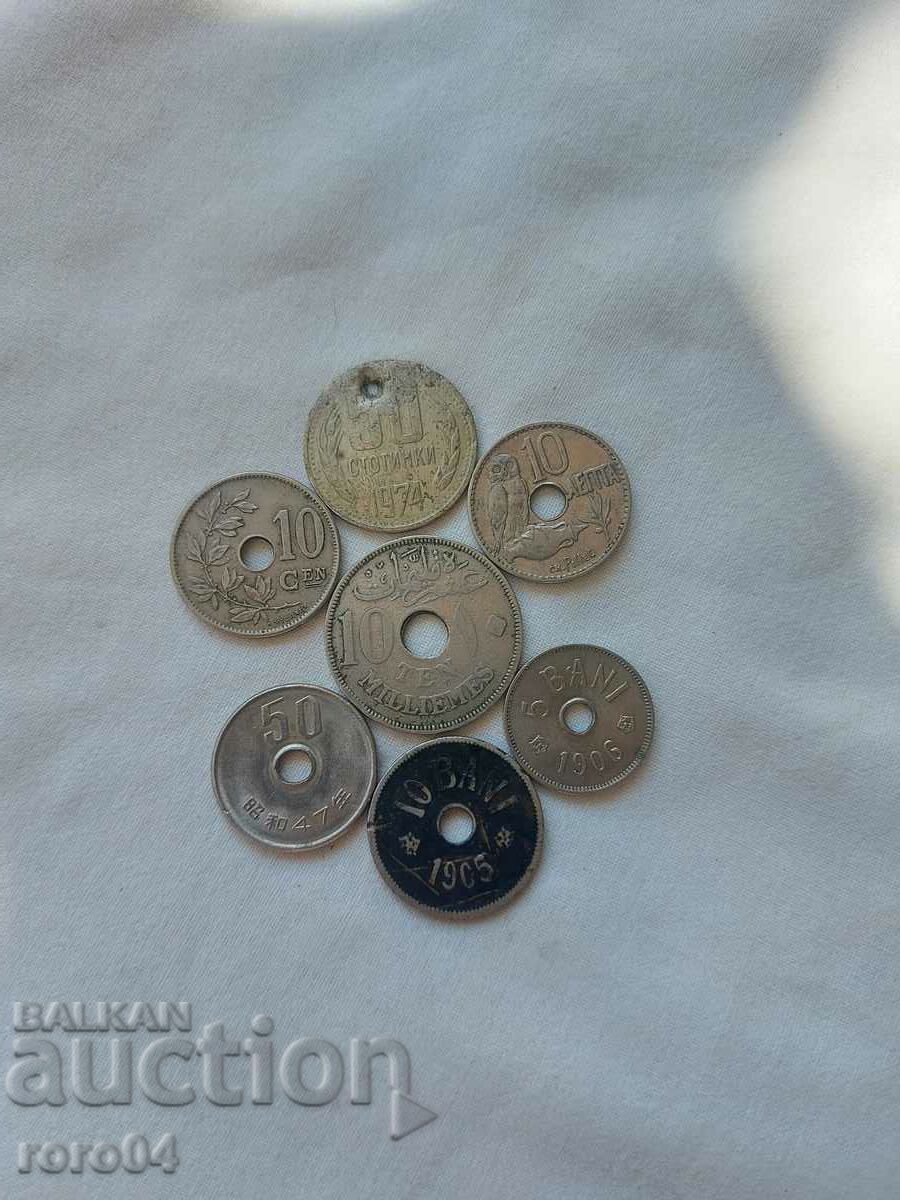 COINS WITH HOLES