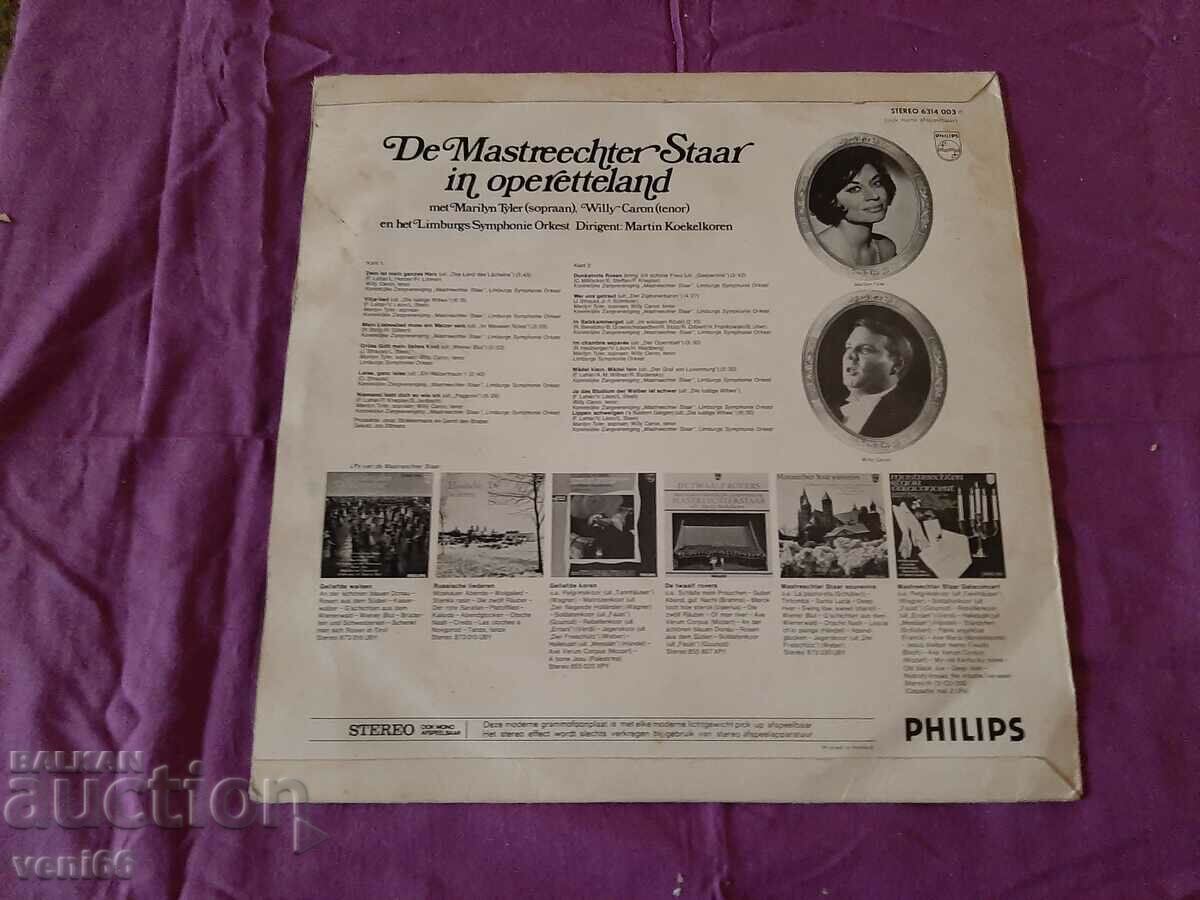 Auction Gramophone record - Operetta stars Auction Gramophone record - Operetta stars