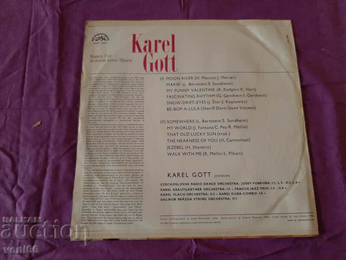 Auction Gramophone record - Karel Gott Auction Gramophone record - Karel Gott