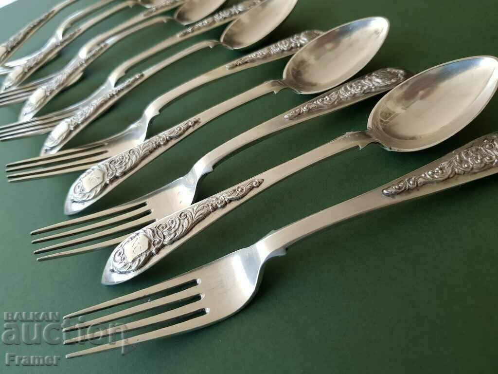 Delivery of Unique set ARMENIAN 19th century. Silver spoons and forks