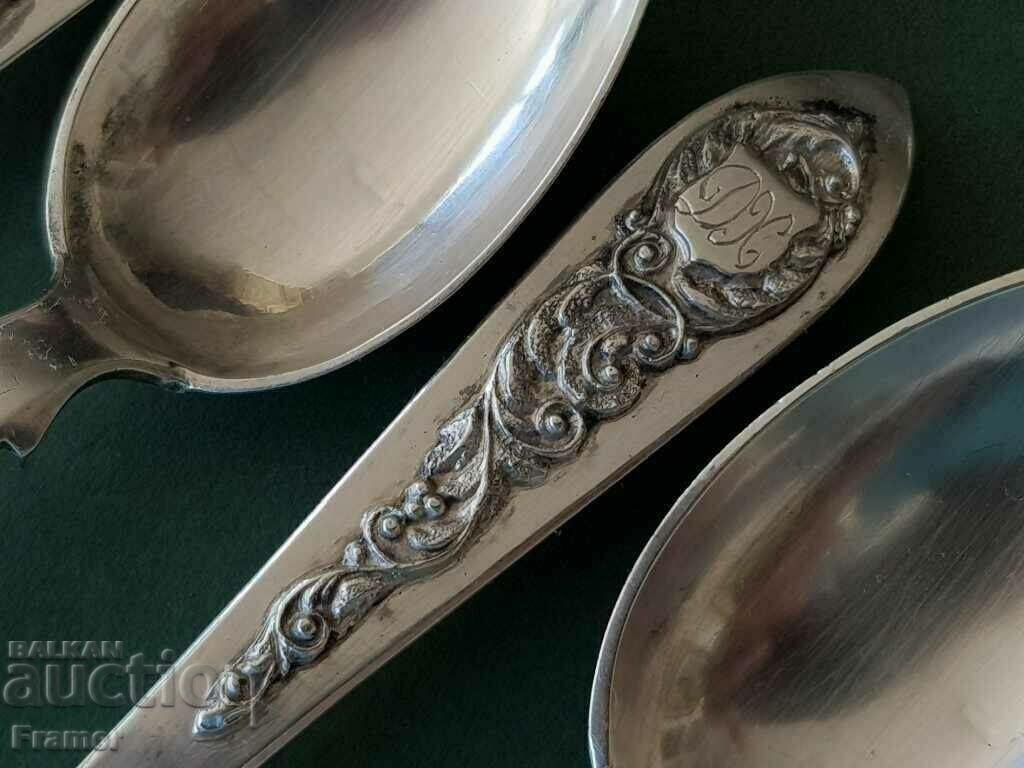 Unique set ARMENIAN 19th century. Silver spoons and forks - 6