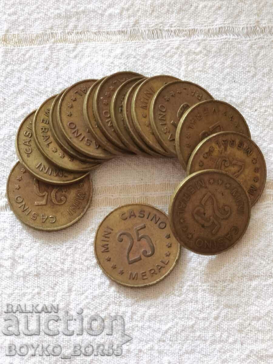 13 Monede Rare Mini Casino Meral