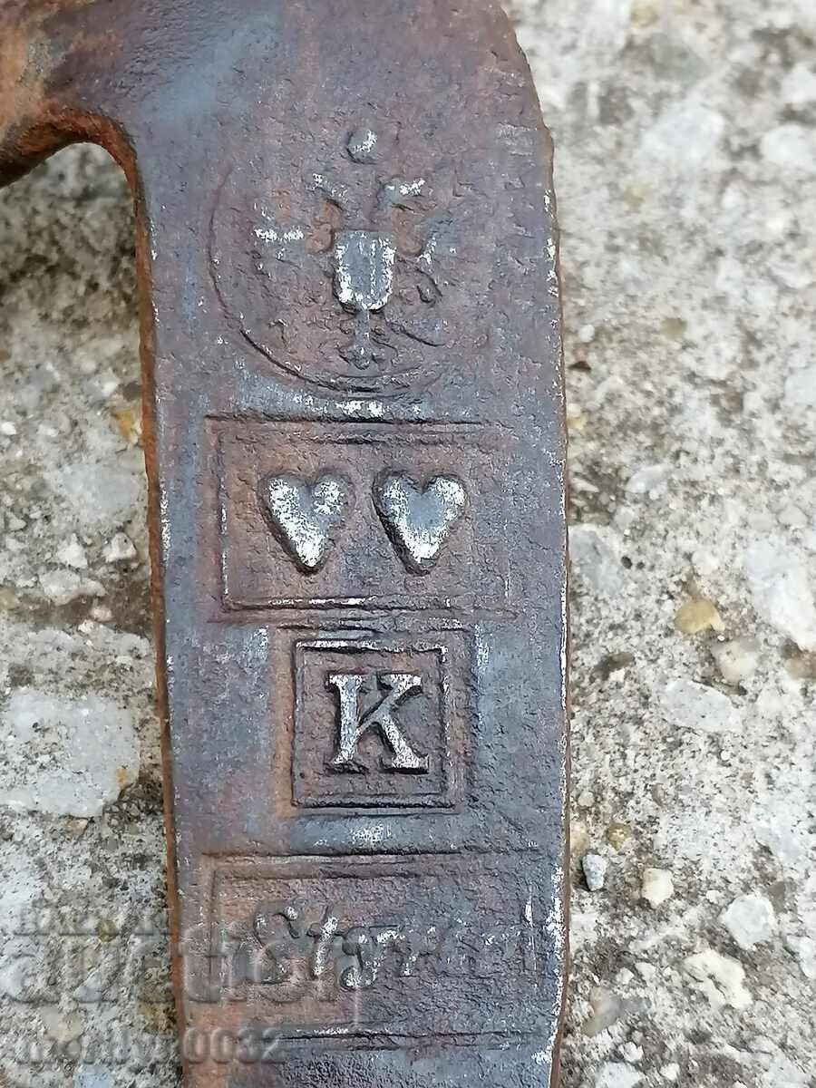 Hand-forged hair for cutting Austria-Hungary wrought iron - 5