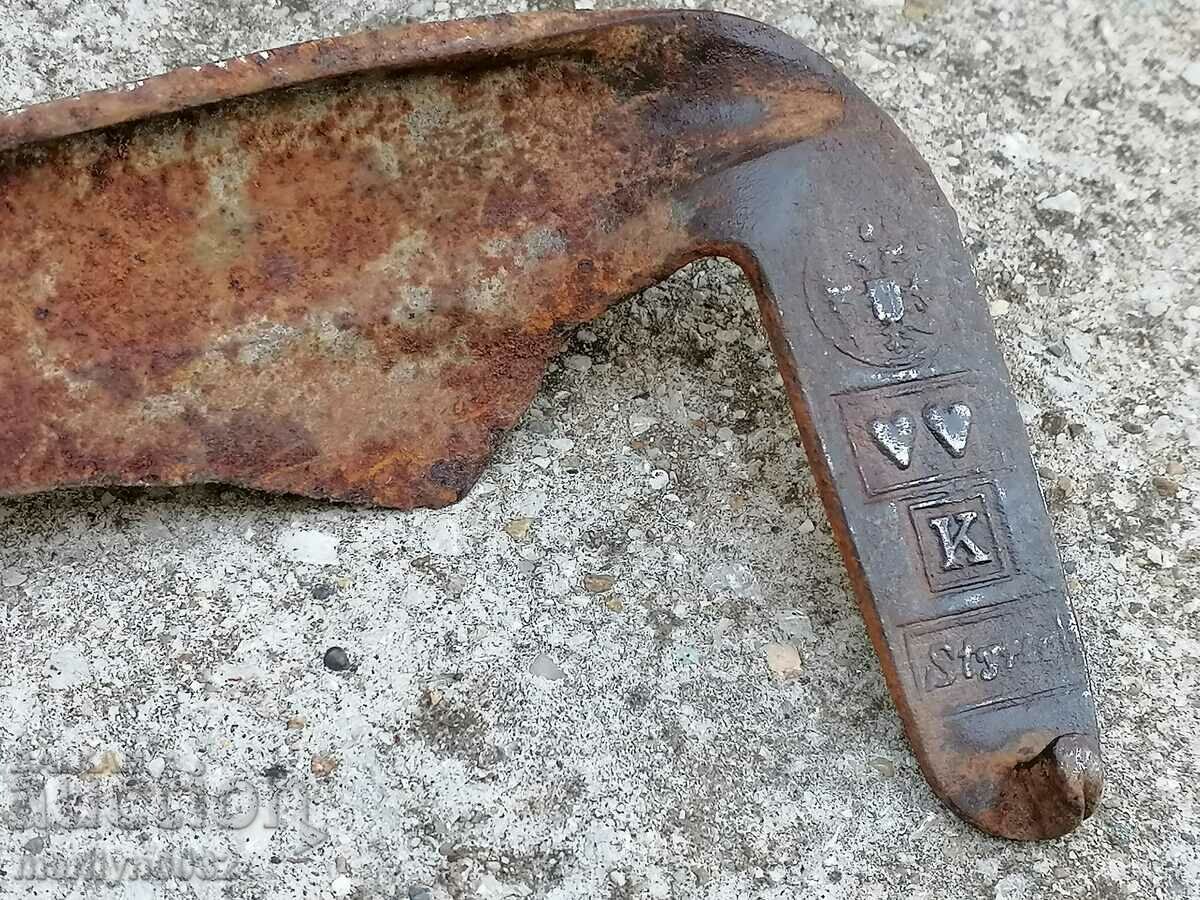 Hand-forged hair for cutting Austria-Hungary wrought iron - 7