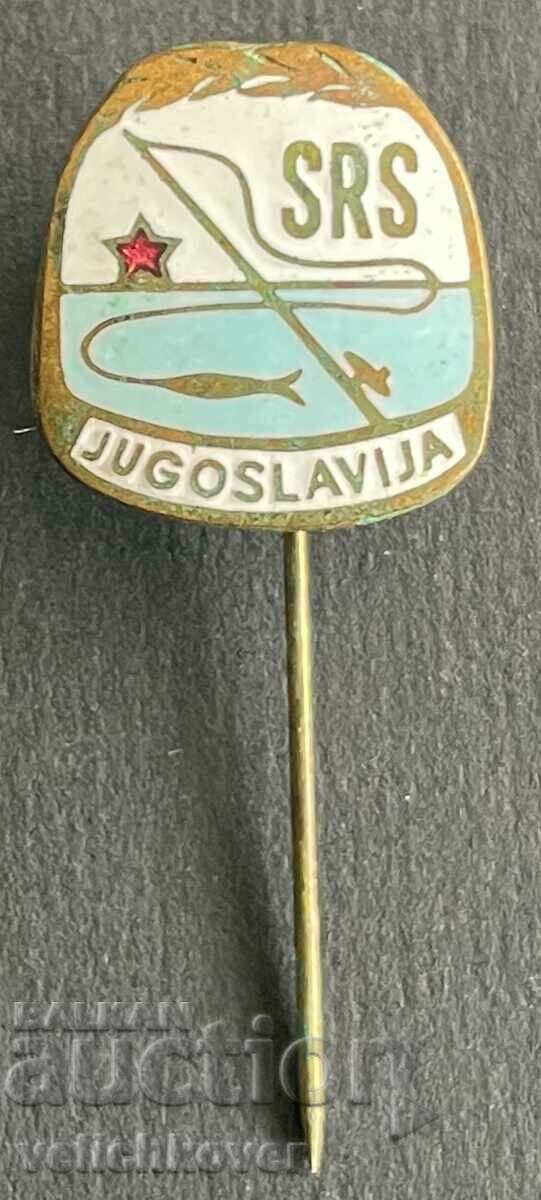 32555 Yugoslavia Yugoslav Fisheries Union enamel