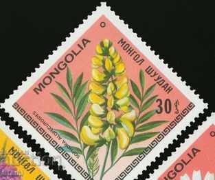 Σετ 7 σημείων Μογγολία λουλούδια, Μογγολία, 1979, νέα, μέντα - 5