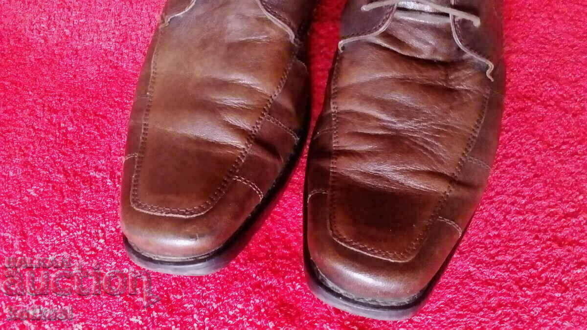 Leather men's shoes number 43 bugatti with price 32.50 BGN | € 16.62 Leather men's shoes number 43 bugatti with price 32.50 BGN | € 16.62